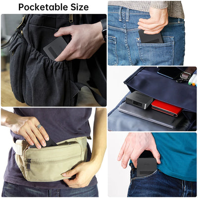 US EU Uniehrtz 8849 MARS Mini Projector DLP Auto Focus & Key Projector Support Laptop, PC, Smartphone Portable Pocket Size