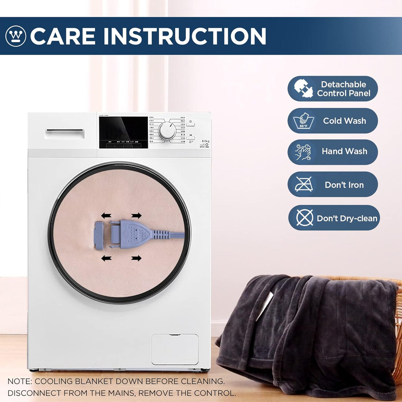 Electric Blanket Heated Throw, Super Cozy Soft Flannel 50"" X 60"" Heated Throw with 6 Fast Heating Levels & 2-10 Auto-Off, Machine Washable, ETL&FCC Certification, Home Office Use, Beige