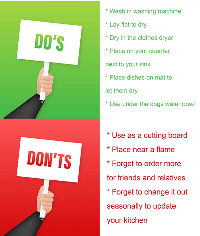 Witch Spooky Halloween Dish Drying Mat