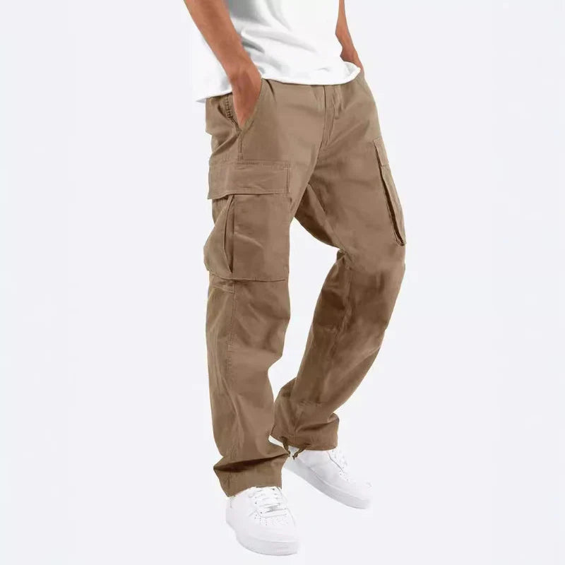 Drawstring Multi-Pocket Casual Cargo Pants