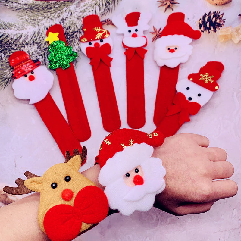 Glow-In-The-Dark Festive Cartoon Slap Wristband