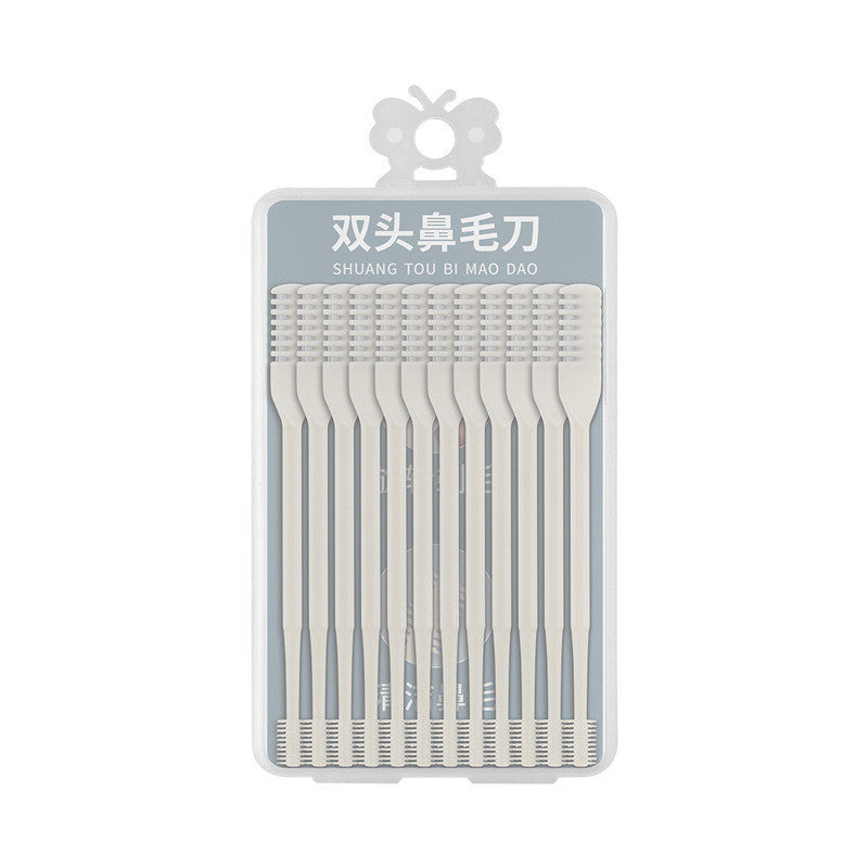 360 Degree Rotating Double Head Nose Hair Trimmer Nose Hair Removal Trimming Washable Portable Nose Ear Hair Trimmer Tools