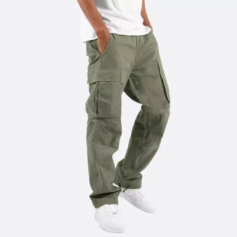 Drawstring Multi-Pocket Casual Cargo Pants