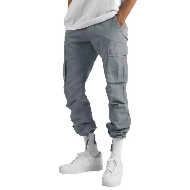 Drawstring Multi-Pocket Casual Cargo Pants