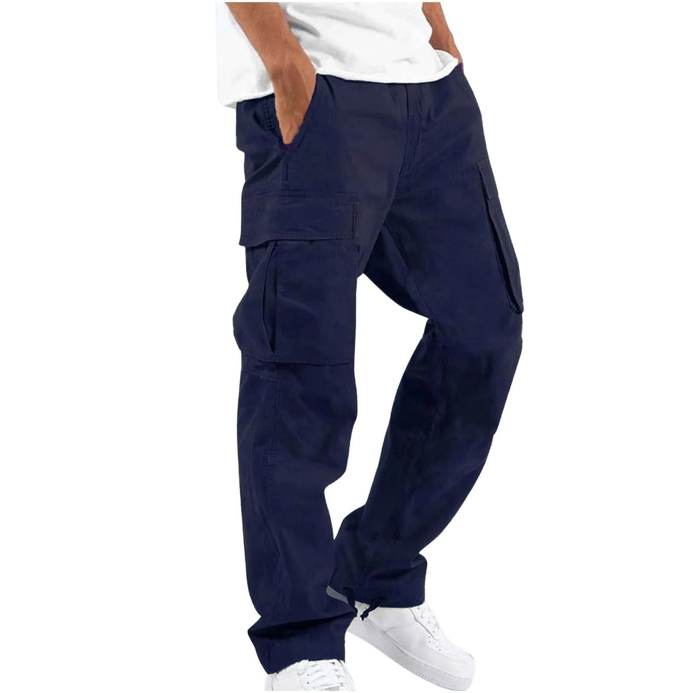 Drawstring Multi-Pocket Casual Cargo Pants