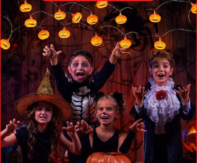 Spooky Glow Pumpkin LED String Lights