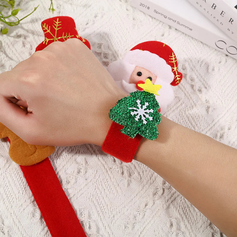 Glow-In-The-Dark Festive Cartoon Slap Wristband