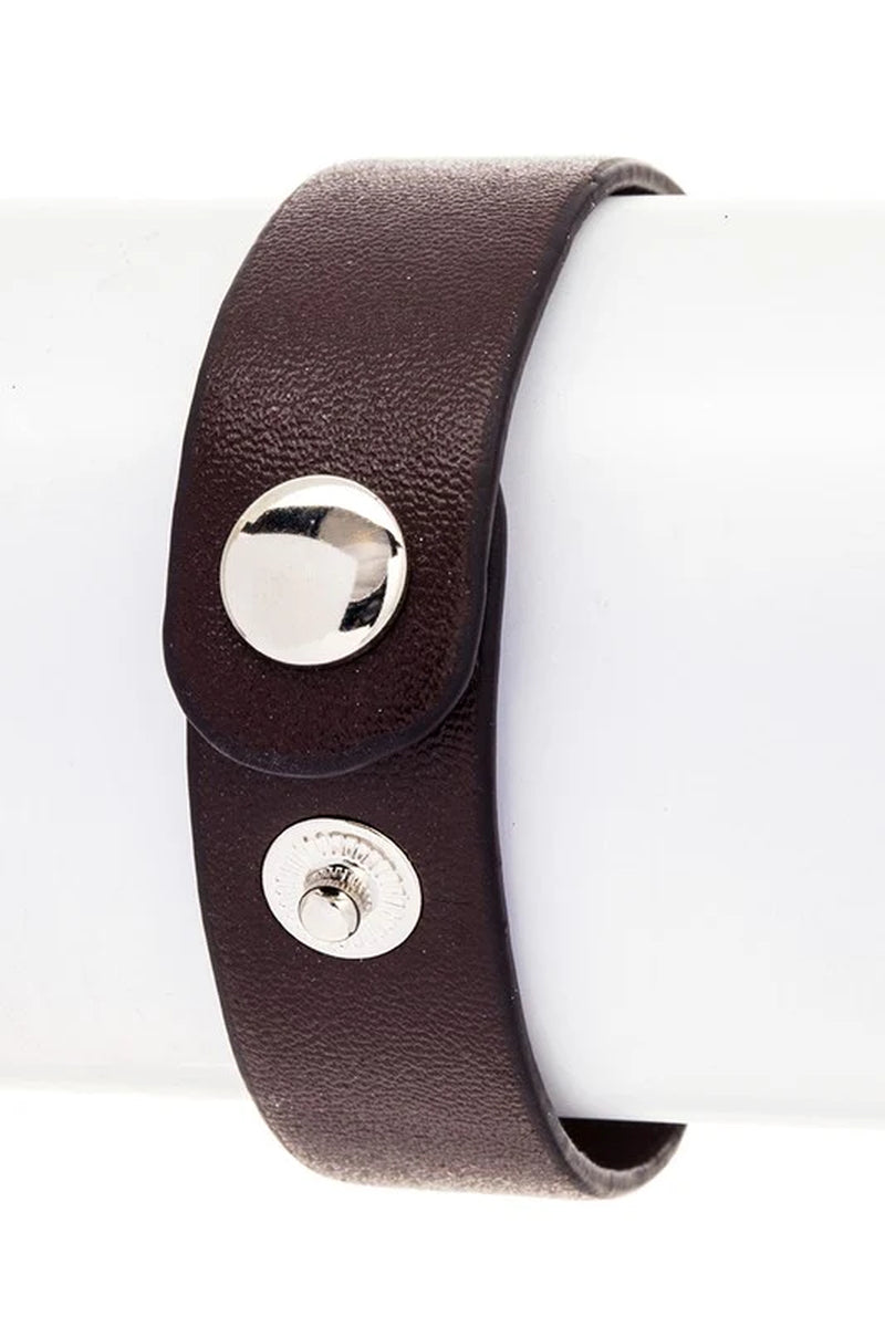 Engraved Bullet Leather Boho Bracelet