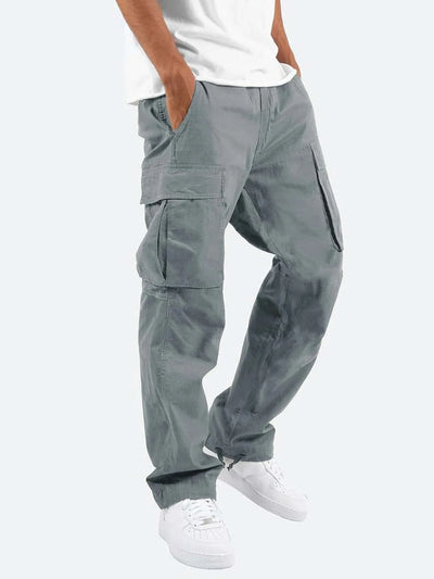 Drawstring Multi-Pocket Casual Cargo Pants