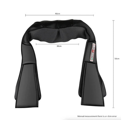 Shiatsu Back Neck And Shoulder Massager With Heat Deep Tissue 3D Kneading Pillow