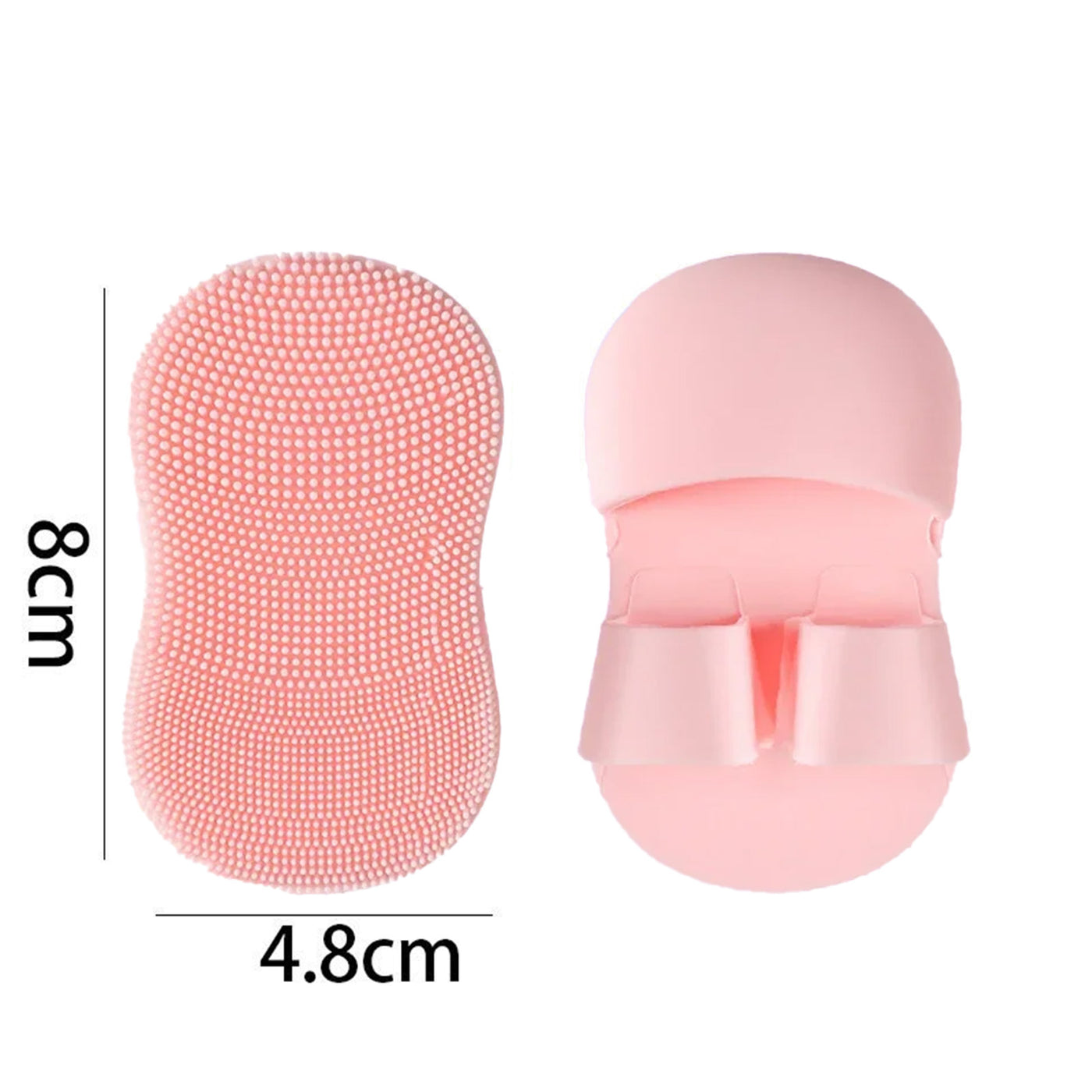 2PC Face Scrubber Mini Facial Brush Silicone Wash Exfoliator Finger Glove Pads Handheld Cleansing Brushes Tool Skin Care Deep Clean Baby Shampoo Baby Bath Brush